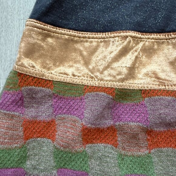 Custo Barcelona Colorful Y2K Patchwork Sleeveless Dress Metallic 36 - Picture 2 of 9